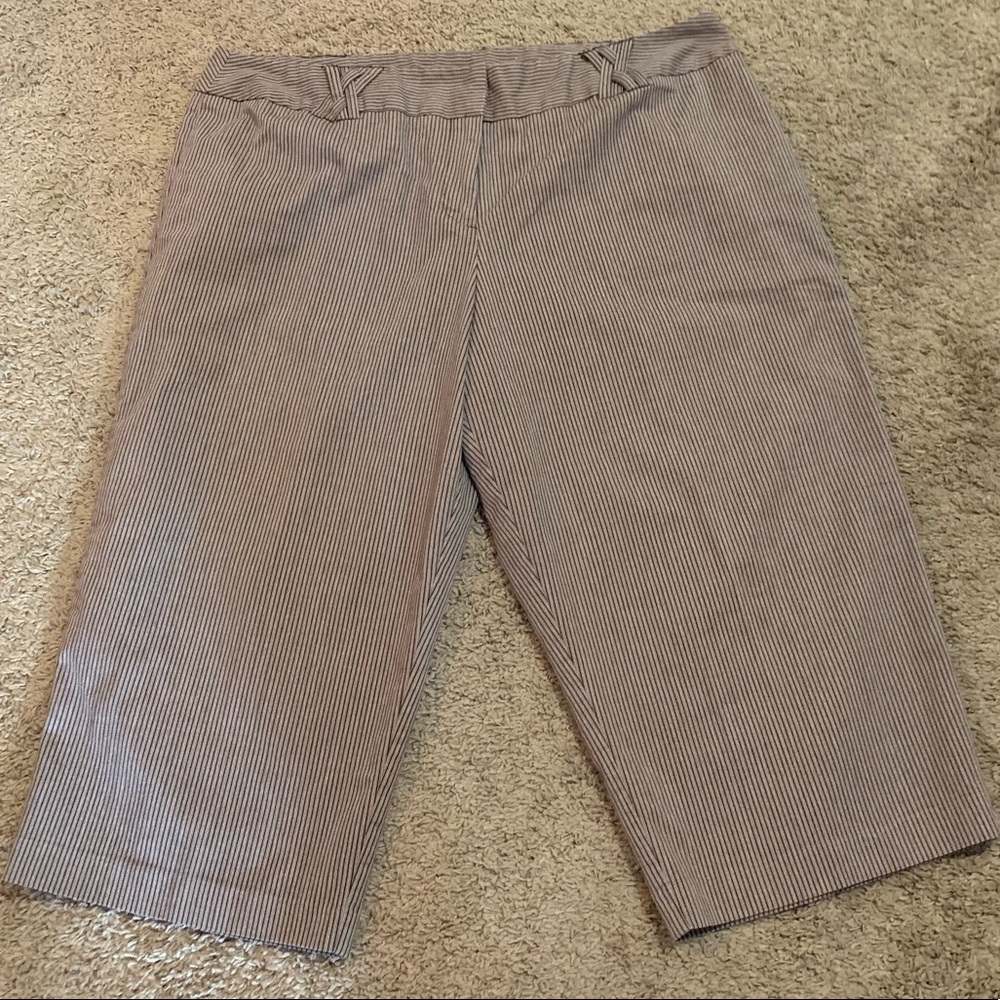 Dress Barn Stripe Capris Pants 20W